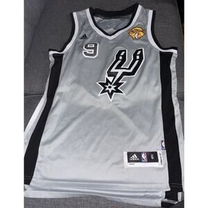 Tony Parker #9 Adidas NBA Swingman Spurs Away Jersey Size S +2 Finals Patch
